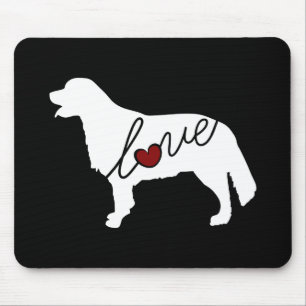 Golden Retriever Love Mouse Mat