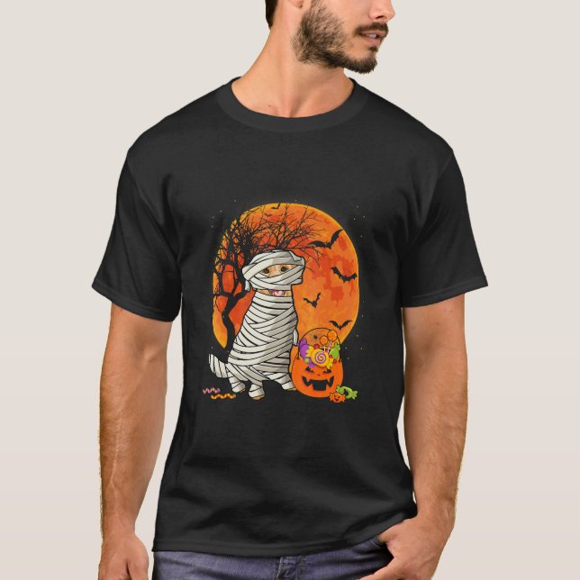 Golden Retriever Lover Dog Funny Halloween T-Shirt (Front)