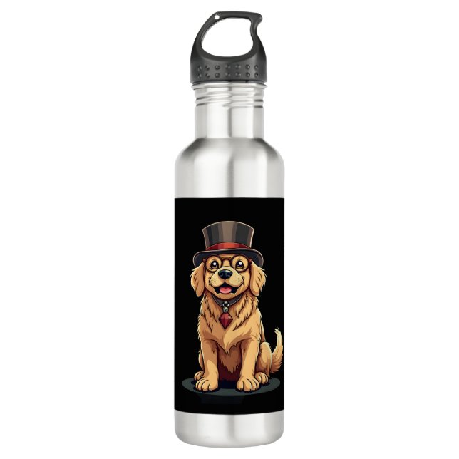 Golden Retriever Lover Dog Golden Retrievers Top H 710 Ml Water Bottle (Front)