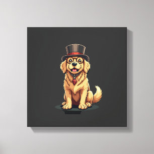 Golden Retriever Lover Dog Golden Retrievers Top H Canvas Print