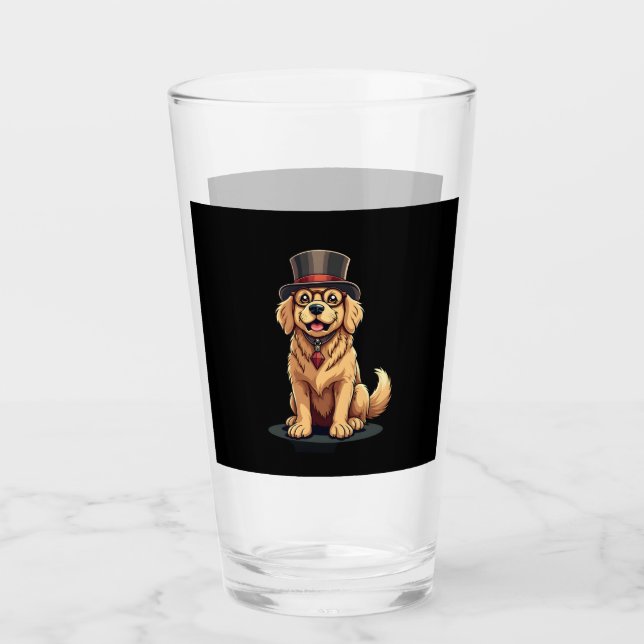 Golden Retriever Lover Dog Golden Retrievers Top H Glass (Front)
