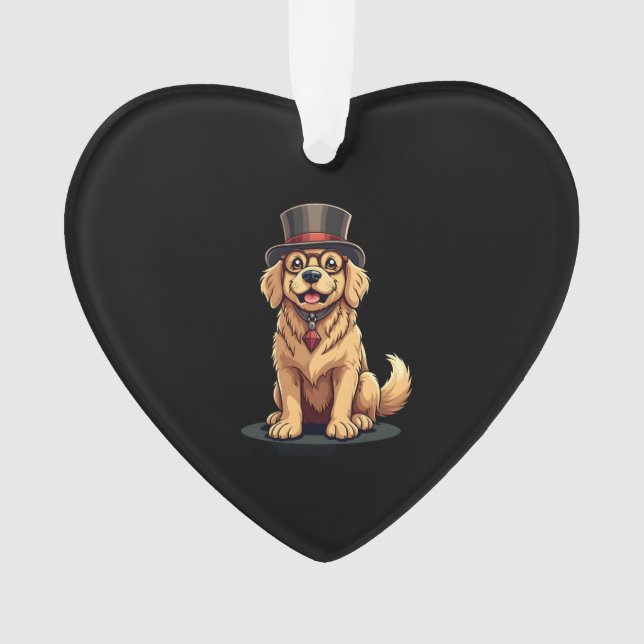 Golden Retriever Lover Dog Golden Retrievers Top H Ornament (Front)