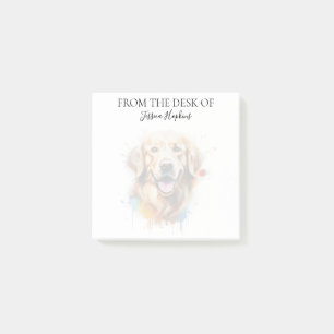 Golden Retriever Lover Monogrammed Dog Post-it Notes