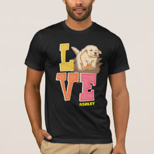 Golden retriever lovers cute colour T-Shirt