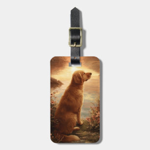 Golden Retriever Luggage Tag