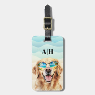 Golden Retriever Luggage Tag