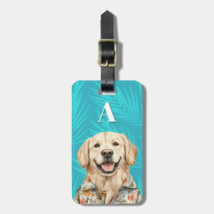 Golden Retriever Luggage Tag