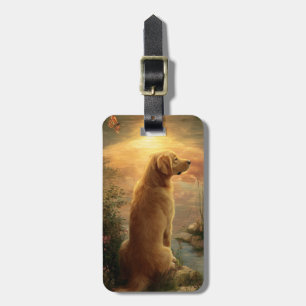 Golden Retriever Luggage Tag