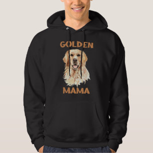 Golden Retriever Mama Baseball ¾ Sleeve Hoodie