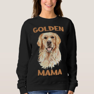 Golden Retriever Mama Baseball ¾ Sleeve Sweatshirt