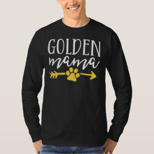 Golden Retriever Mama Dog Mom Fur Rescue Adopt T-Shirt