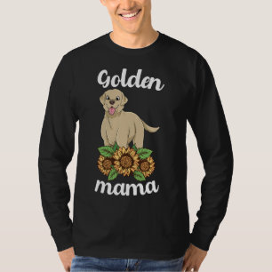 Golden Retriever Mama Sunflower Labrador Mum Lab T-Shirt