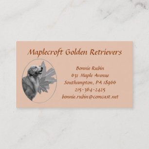 Golden Retriever Maplecroft Business Card 2