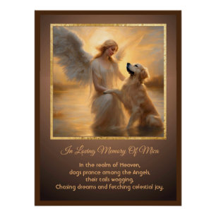 Golden Retriever Memorial Tribute  Poster