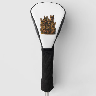 Golden Retriever 'Merica Sunglasses Golf Head Cover