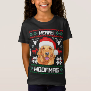 Golden Retriever Merry Woofmas Sweatshirt Dog T-Shirt