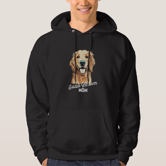 Golden Retriever Mom  Dog  Golden Retriever Mom Hoodie (Front)