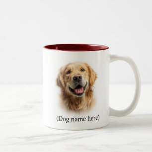 Golden Retriever Mom Dog Love Two-Tone Coffee Mug