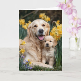 Golden Retriever Mom Mother’s Day Love Card