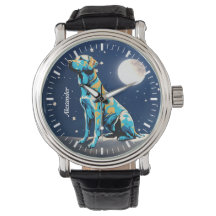 Golden Retriever Moonlit WatchA Timeless Timepiece