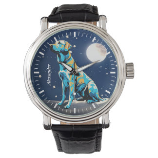 Golden Retriever Moonlit WatchA Timeless Timepiece Watch
