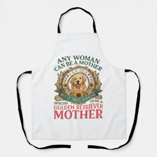 Golden Retriever Mother Dog Sunflowers Bees_1 Apron