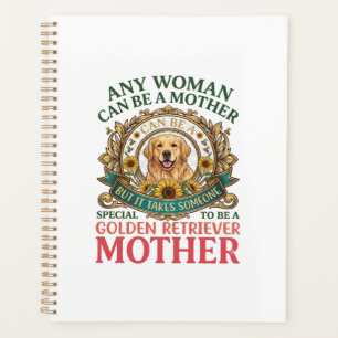 Golden Retriever Mother Dog Sunflowers Bees_1 Planner