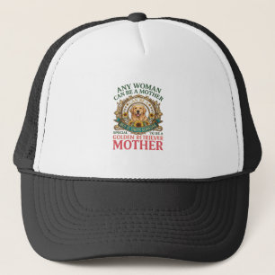 Golden Retriever Mother Dog Sunflowers Bees_1 Trucker Hat