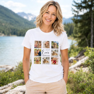 Golden Retriever Mother Mum photo collage T-Shirt