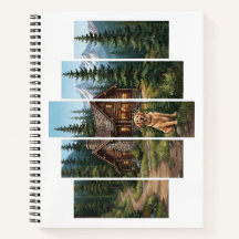 Golden Retriever Mountain Cabin dog
