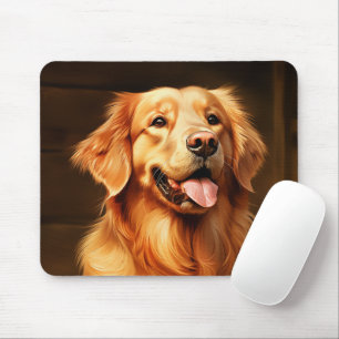 Golden retriever mouse mat