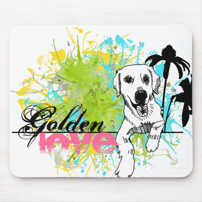 Golden Retriever Mouse Mat (Front)
