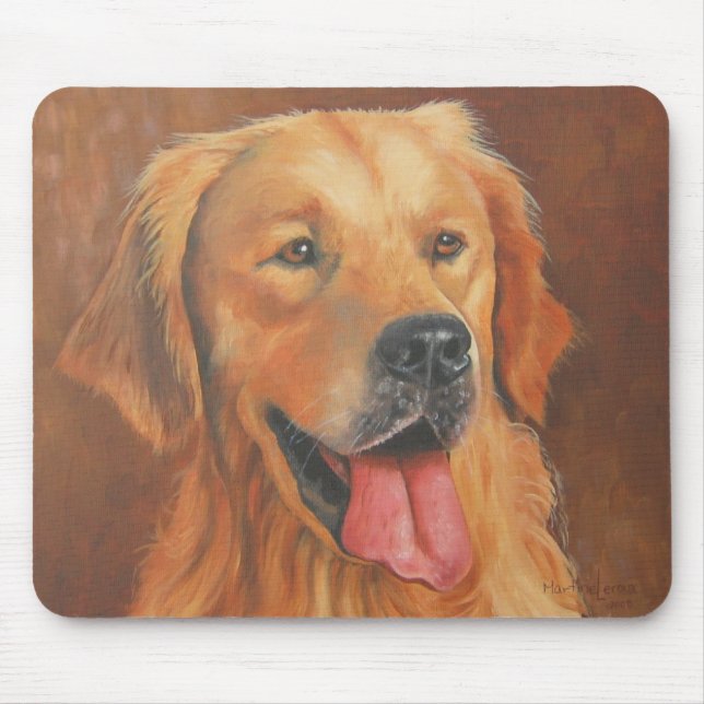 Golden Retriever Mousse Pad Mouse Mat (Front)