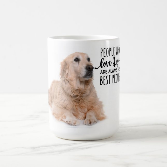 Golden Retriever Mug Dog People Are The Best (Center)