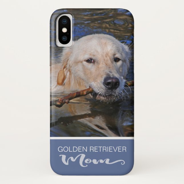 Golden Retriever Mum Add Your Dog Photo Case-Mate iPhone Case (Back)