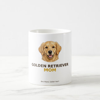 Golden Retriever Mum — Best Friend, Golden Heart Coffee Mug