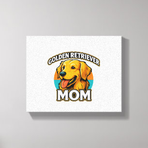 Golden Retriever Mum – Cute Dog Lover Design Canvas Print