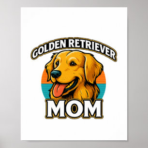 Golden Retriever Mum – Cute Dog Lover Design Poster