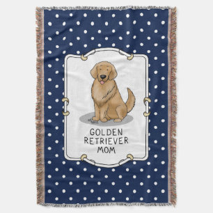 Golden Retriever Mum - Cute Dog Mum Throw Blanket