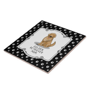 Golden Retriever Mum - Cute Dog Mum Tile