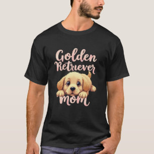 Golden Retriever Mum Dog Golden Retriever Mama Cut T-Shirt