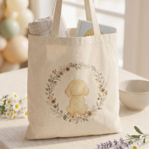 Golden Retriever Mum Elegant Watercolor Dog Mum Tote Bag