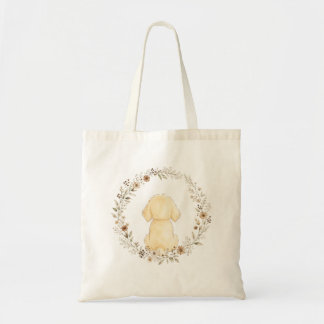 Golden Retriever Mum Elegant Watercolor Dog Mum Tote Bag