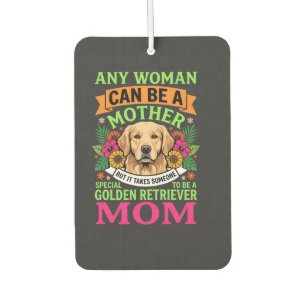 Golden Retriever Mum Floral Dog Lover Car Air Freshener