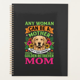 Golden Retriever Mum Floral Dog Lover Planner