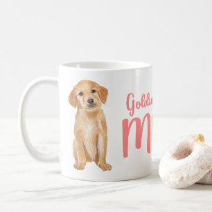 Golden Retriever Mum Gift Watercolor Puppy Dog Coffee Mug