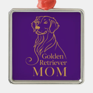 Golden Retriever Mum Metal Tree Decoration