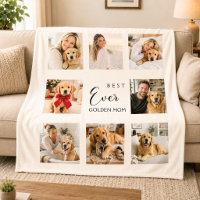 Golden Retriever Mum Mother Cream Photo Collage