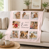 Golden Retriever Mum Mother Pink Photo Collage