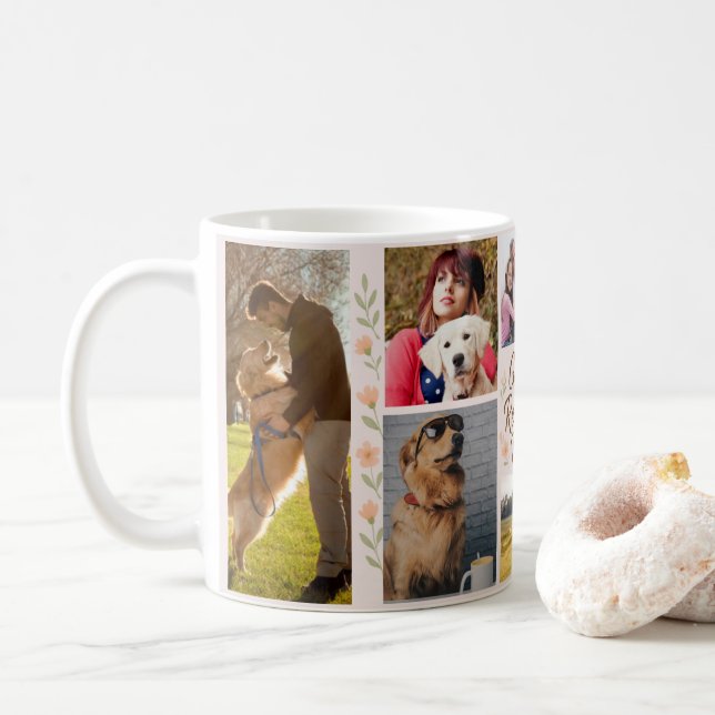 Golden Retriever Mum Personalised Mug - Custom (With Donut)